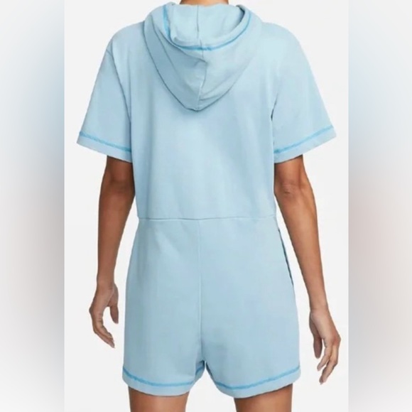 Nike Vestido Icon Clash Blue Romper Women Size Small - Picture 2 of 7